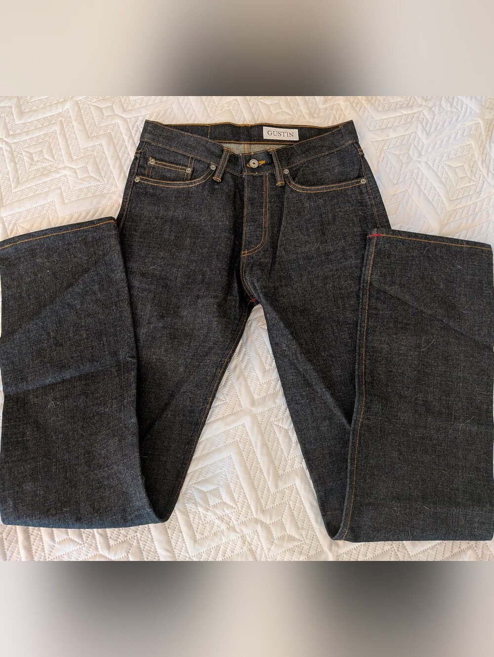 Men's Gustin Straight Raw Denim Jeans Size 31